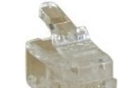 InLine 73014R, RJ-11, Gjennomsiktig, Hvit, Plast, 9 g, 1,1 mm, 10 stykker