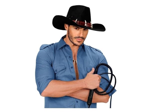 Cowboyhatt med tänder