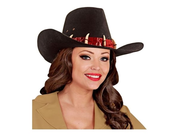 Cowboyhatt med tänder