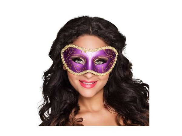 Halvmask Gabriella lila