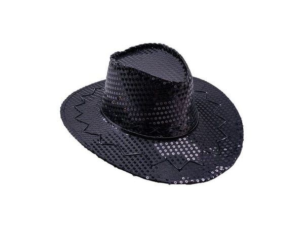 Sort paillet cowboyhat