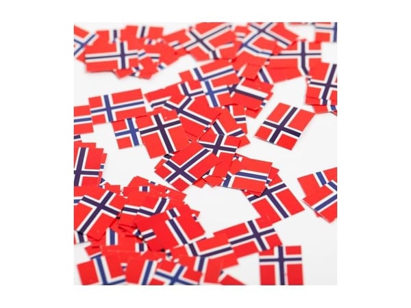 Flag konfetti Norge