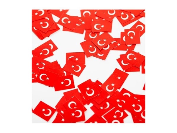Flag konfetti Tyrkiet
