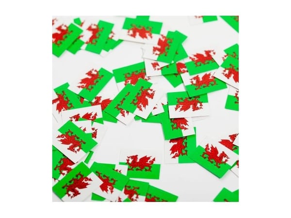 Flag konfetti Wales