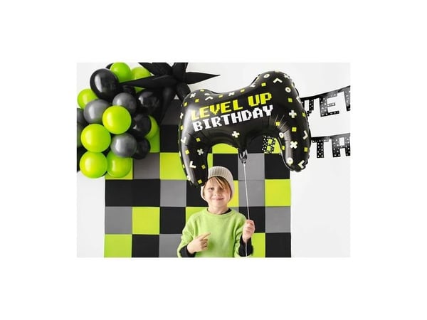 PartyDeco FB225, lekeballong, folie, flerfarget, bilde, figur, 750 mm