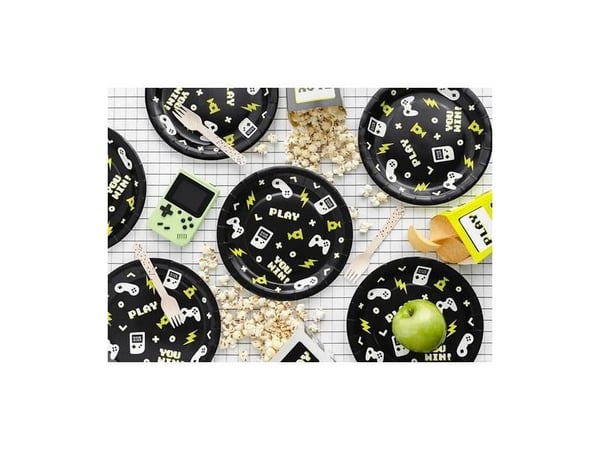 PartyDeco TPP88, Plate, Rund, Papir, Flerfarget, Mønster, 6 stykker