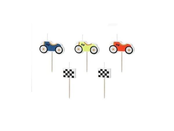 PartyDeco SCS-18, Stearinlys, Flerfarget, 5 stk