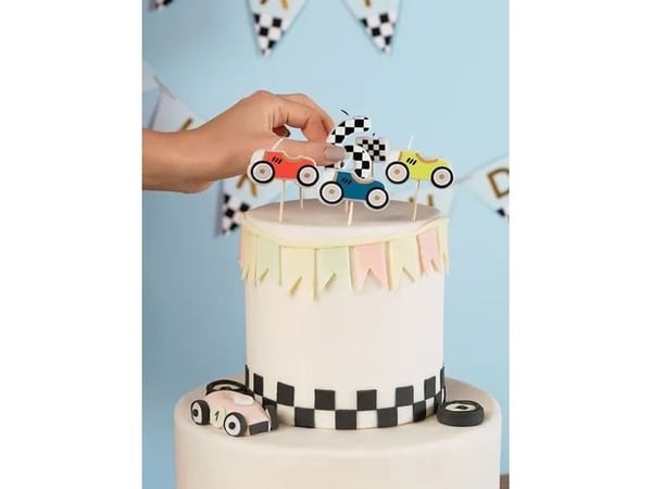 PartyDeco SCS-18, Stearinlys, Flerfarget, 5 stk