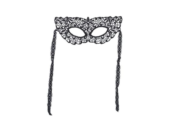 Kort blond halvmask