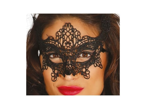 Sort blonde halvmaske