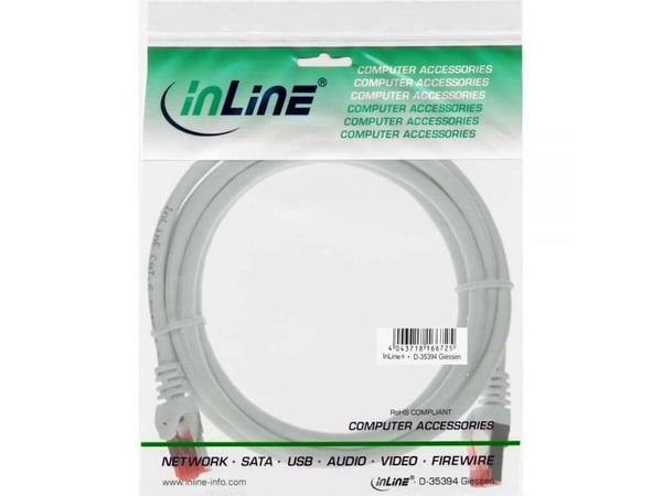 InLine 0,25m Cat6 S/FTP, 0,25m, Cat6, S/FTP (S-STP), RJ-45, RJ-45