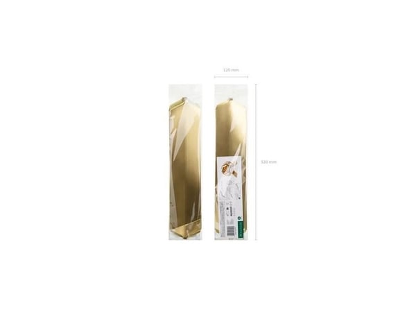 Guldfärgad rosett 40 cm