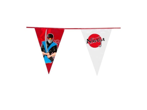 Ninja vimpelguirlande, 6 m
