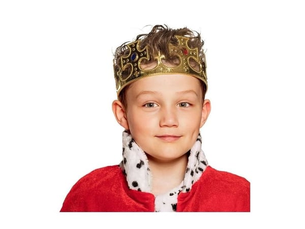 Guldkrona med stenar