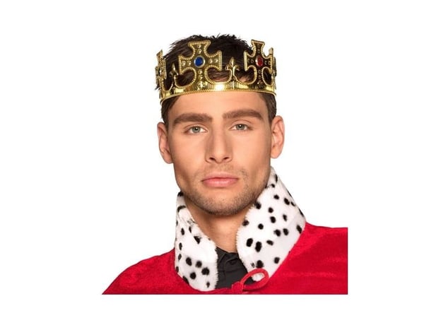 Guldkrona med stenar