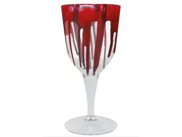 Blodig vinglass