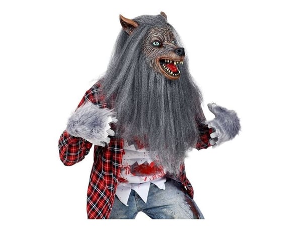 Varulv maske med pels