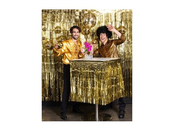 Guldfärgade discokulor, 6 st