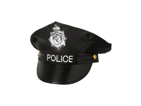 Svart polismössa
