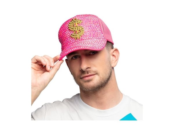 Neonpink dollar kasket