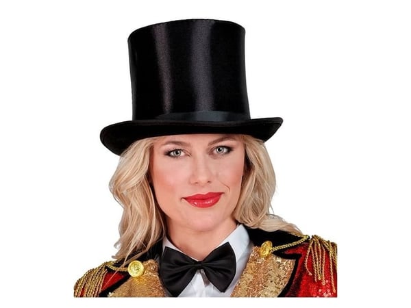 Hög hatt i satin