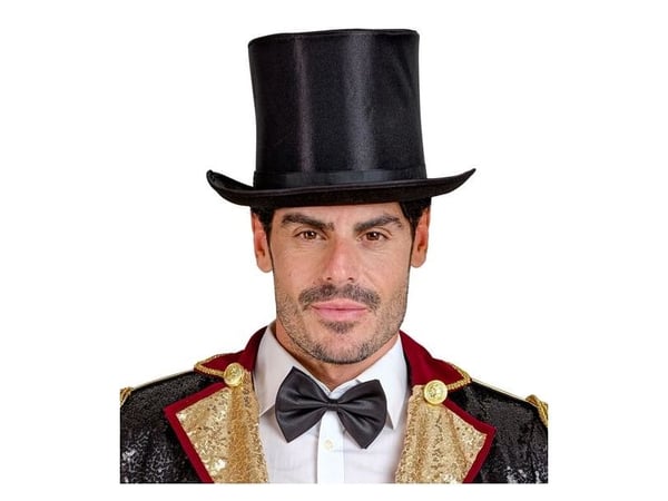 Hög hatt i satin