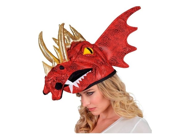 Röd drakehatt