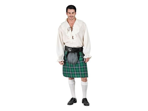 Grön kilt med ficka