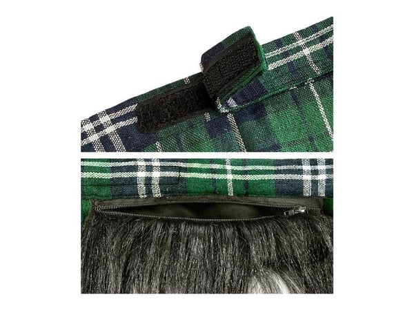 Grön kilt med ficka