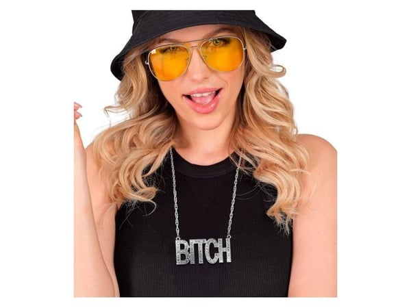 Silverhalskedja Bitch
