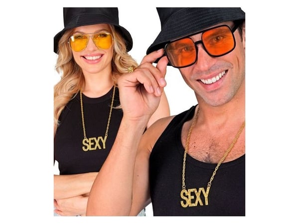 Guldfärgat halsband Sexy