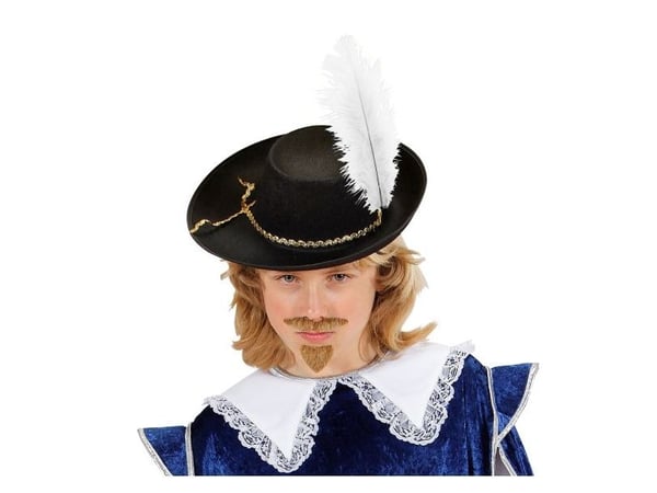 Musketerhat med rød fjer, barn
