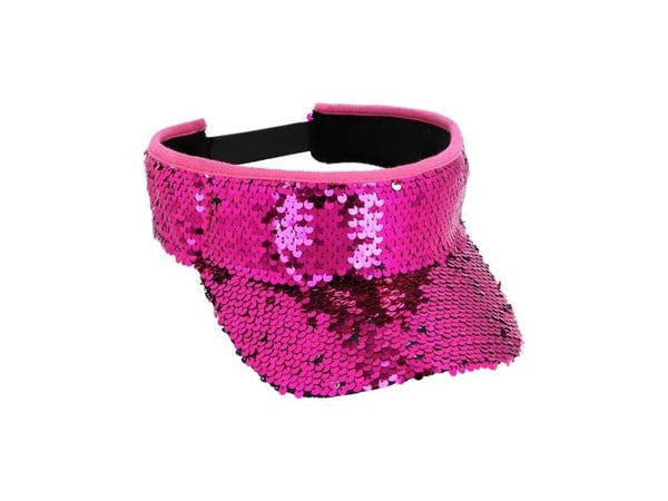 Pink paillet solskærm