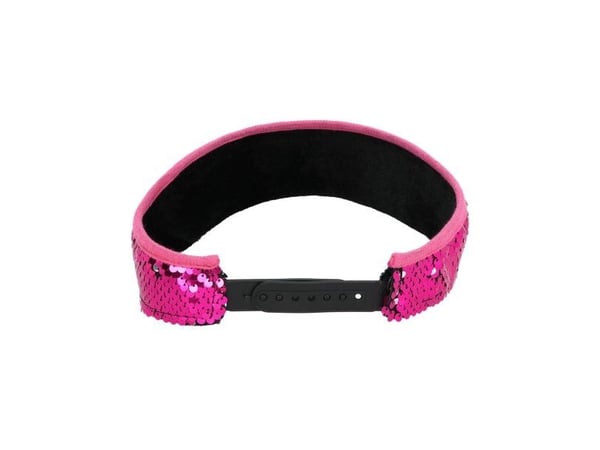 Pink paillet solskærm