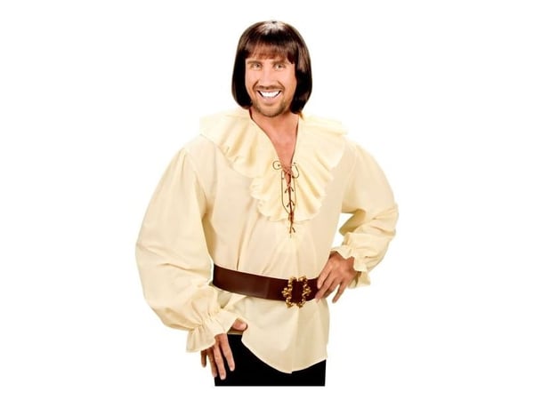 Beige piratskjorta