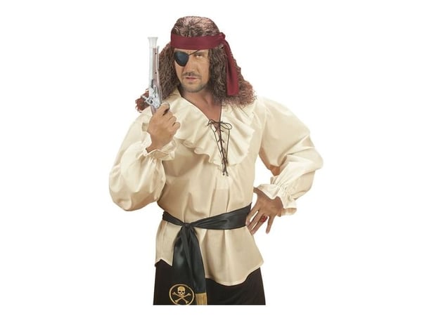 Beige piratskjorta