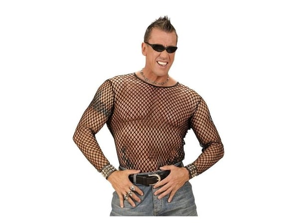 Svart nätblus