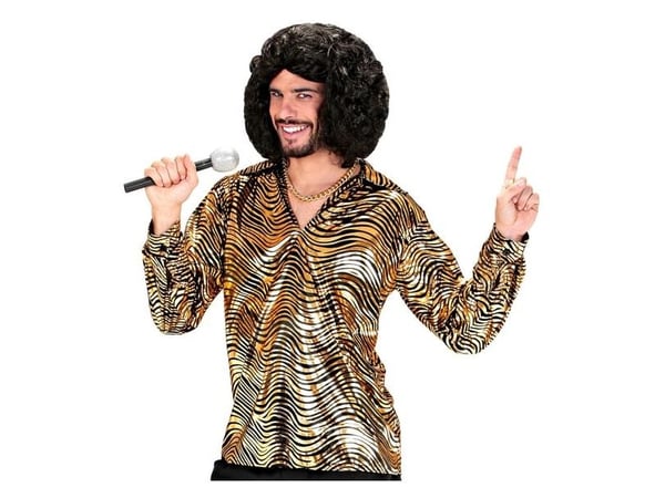 Gul discoskjorta