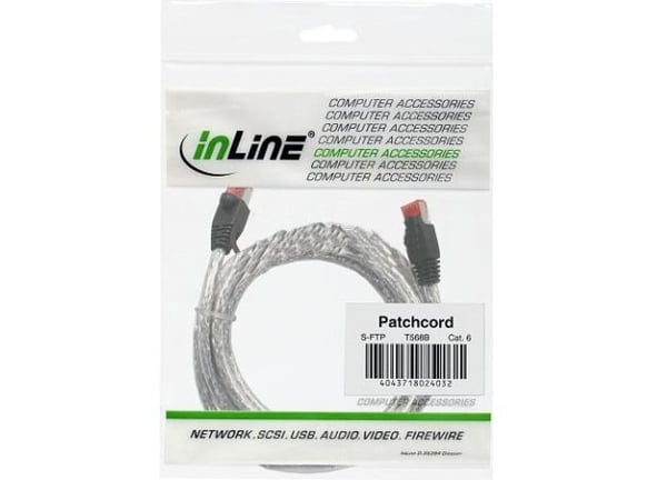 InLine 50m Cat6, 50m, Cat6, S/FTP (S-STP), RJ-45, RJ-45