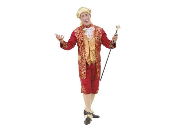 Rødt Marquis kostume