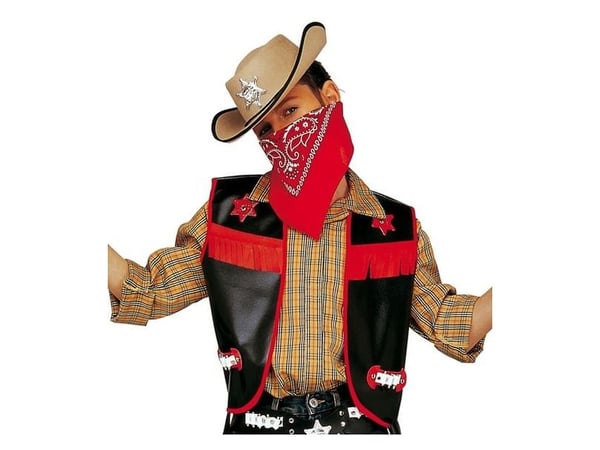 Cowboyväst i svart