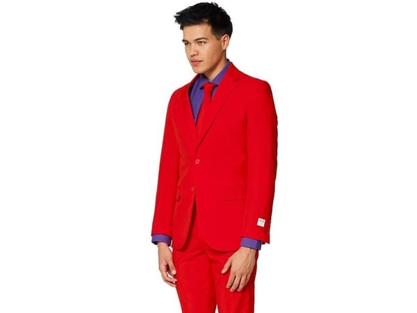 Röd kostym OppoSuits
