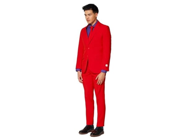 Röd kostym OppoSuits
