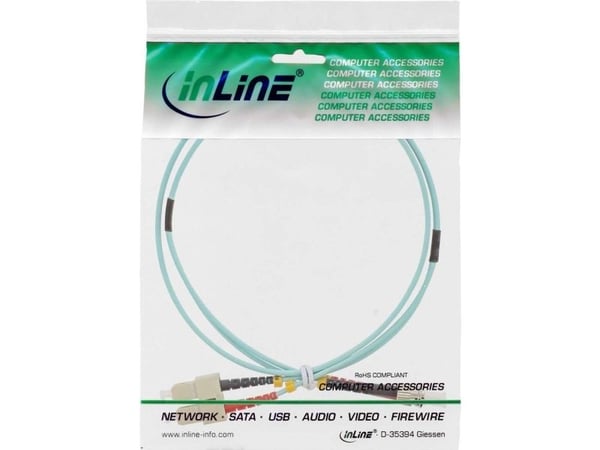 InLine 82501O, 1 m, OM3, 2x SC, 2x ST