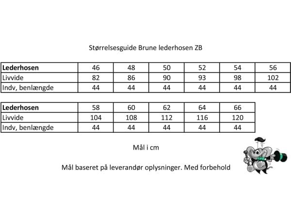 Äkta läderhosen, brun