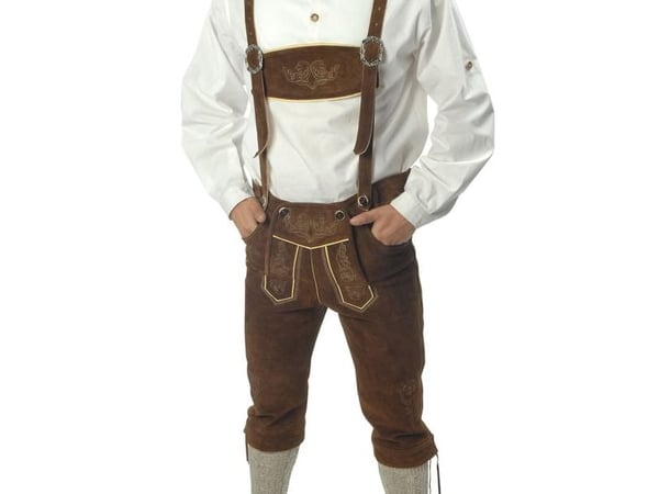Äkta lederhosen, brun