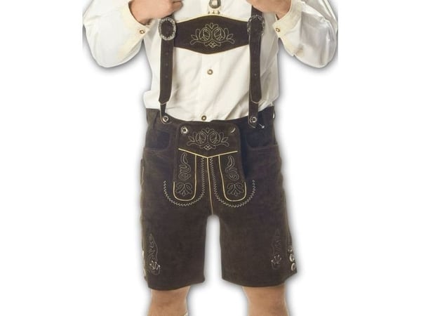 Brun lederhosen, kort