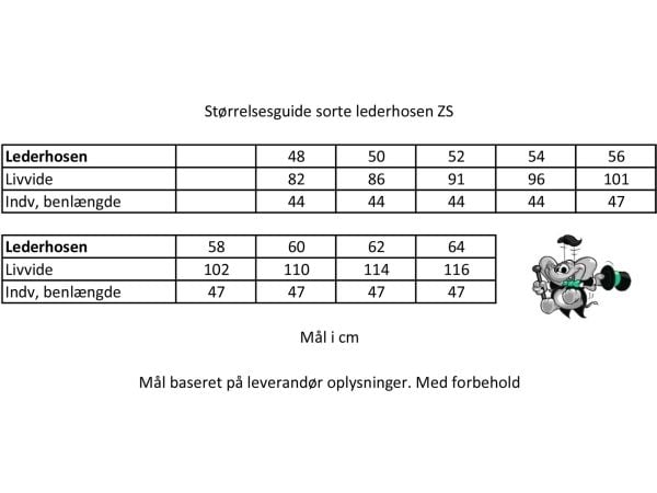 äkta lederhosen, svarta