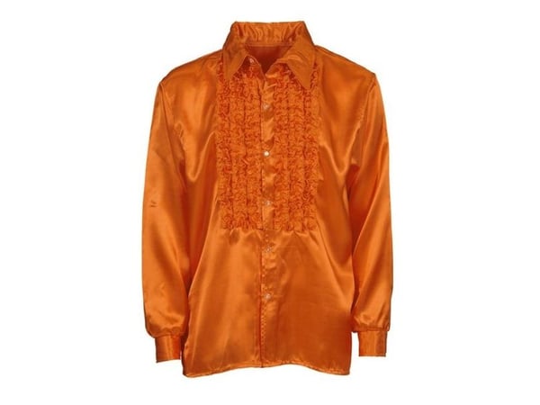 Orange flæseskjorte