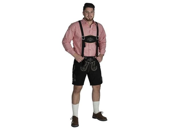 Sorte lederhosen, korte